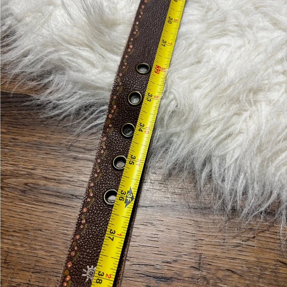 Stamp 10 Leather Floral Embossed and Painted Belt size 31-36